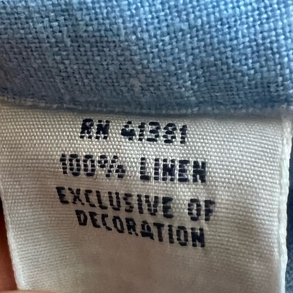 Polo Ralph Lauren | Men’s Medium | 100% linen button up - Picture 4 of 5